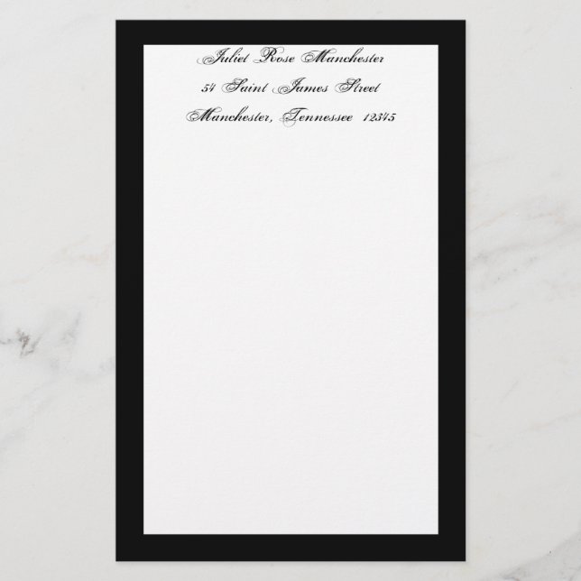 Mourning Stationery (Front)