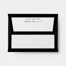 Mourning Stationery envelope