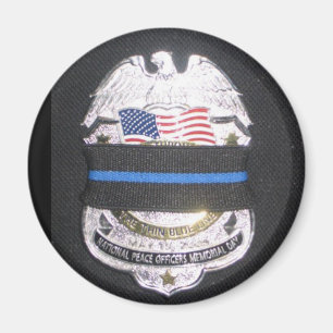 MOURNING THIN BLUE LINE MAGNET