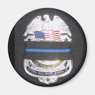 MOURNING THIN BLUE LINE MAGNET