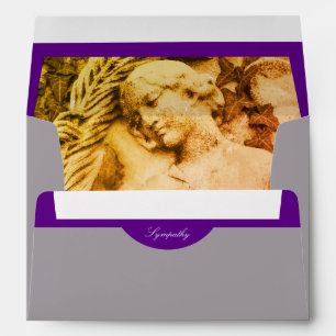 Mourning with Angel - Memorial or Funeral Envelope