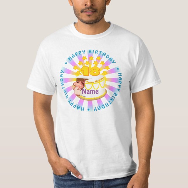 Mouse 18th Birthday custom t-shirts (Front)