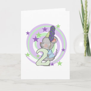 Mouse 2nd Birthday T shirts and Gifts Card