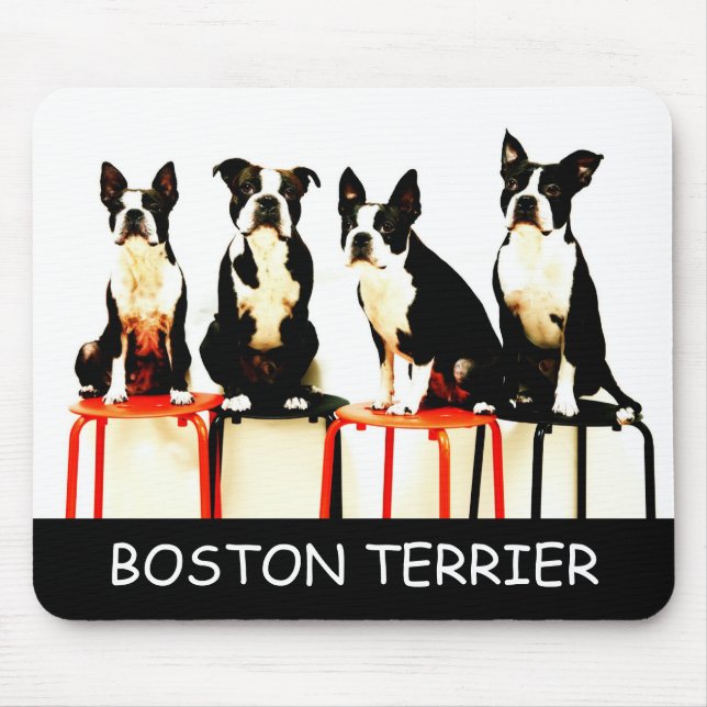 mouse (3), BOSTON TERRIER Mouse Pad (Front)