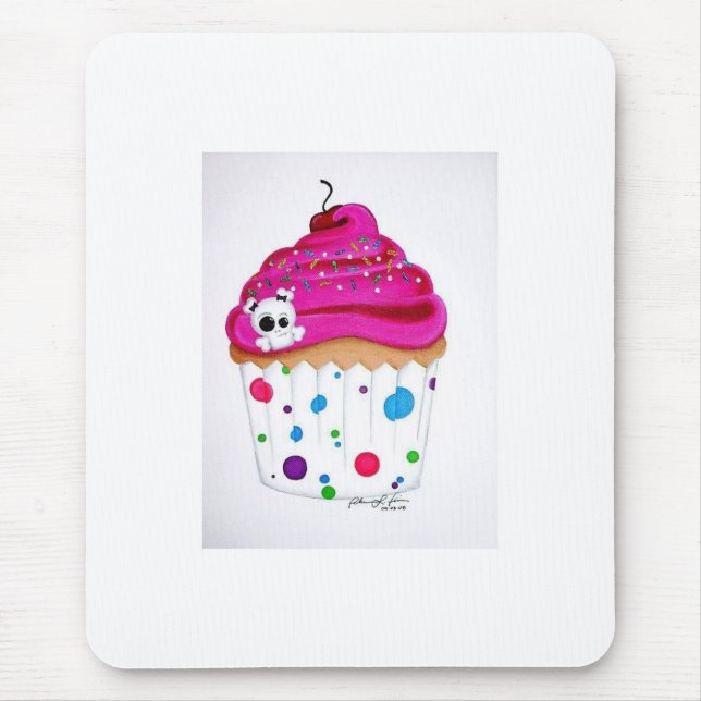 Mouse and a Cupcake Mouse Pad (Front)