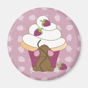 Mouse and Cupcake Magnet