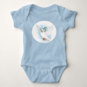 Mouse and Dove Peaceful Baby Romper