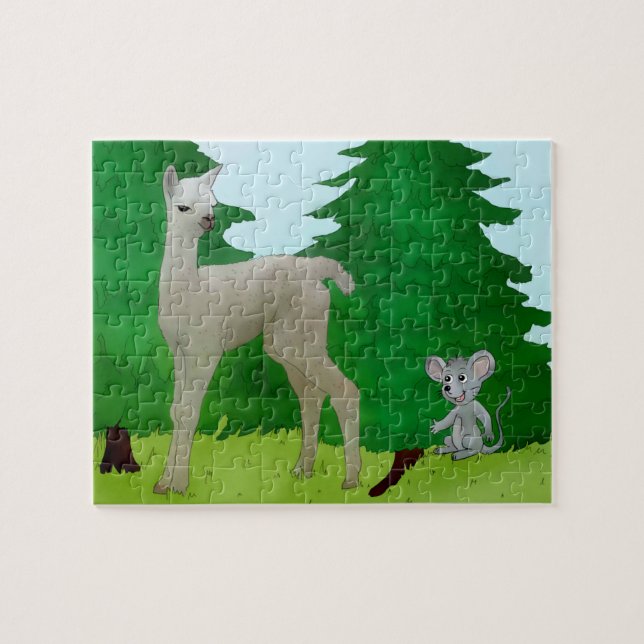 Mouse and Lama Puzzle (Horizontal)