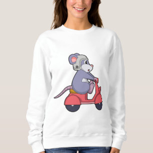 Mouse as Biker with Scooter.PNG Sweatshirt