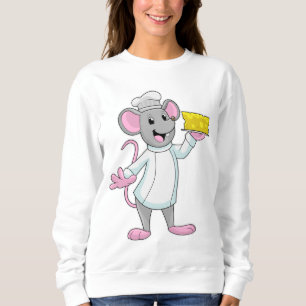 Mouse as Cook with Cheese Sweatshirt