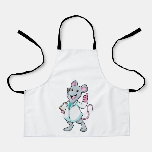 Mouse as Doctor with Doctor's coat Apron (Front)