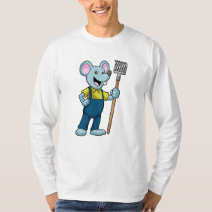 Mouse as Farmer with Rake T-Shirt