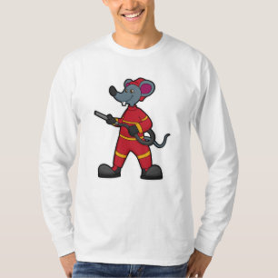 Mouse as Firefighter with Hose T-Shirt