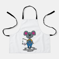 Mouse as Fisher with Fishing rod