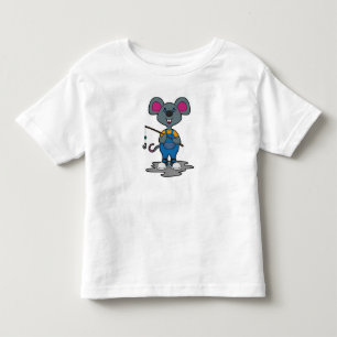 Mouse as Fisher with Fishing rod Toddler T-shirt