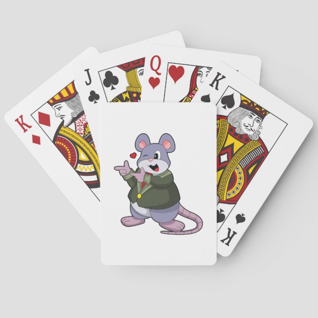 Mouse as Groom with Suit Playing Cards (Back)