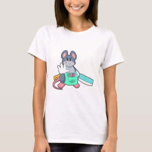 Mouse as Hairdresser with Scissors & Comb T-Shirt