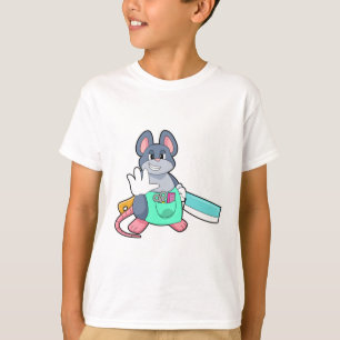 Mouse as Hairdresser with Scissors & Comb T-Shirt