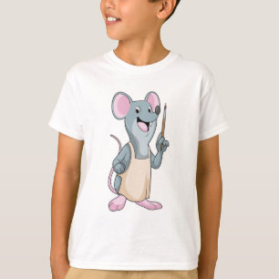 Mouse as Painter with Paint brush T-Shirt