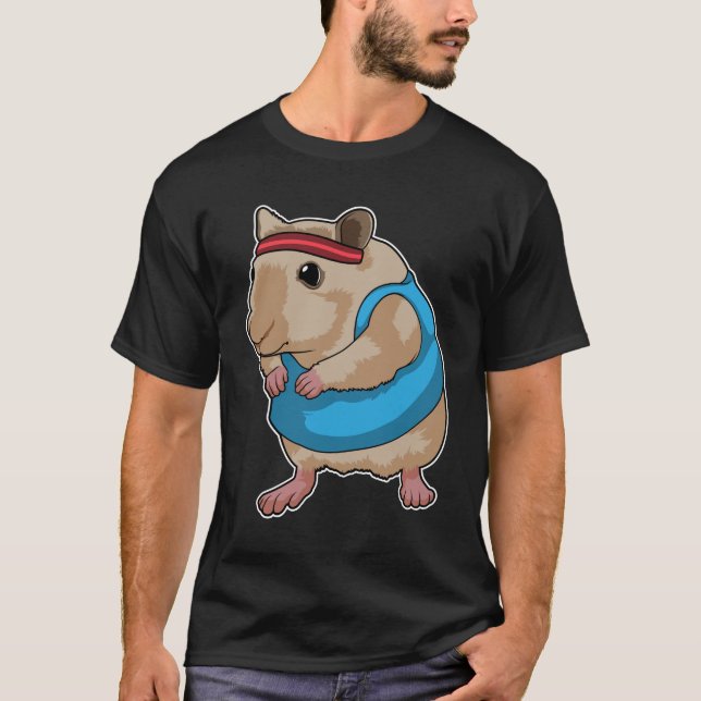 Mouse as Runner with Headband T-Shirt (Front)