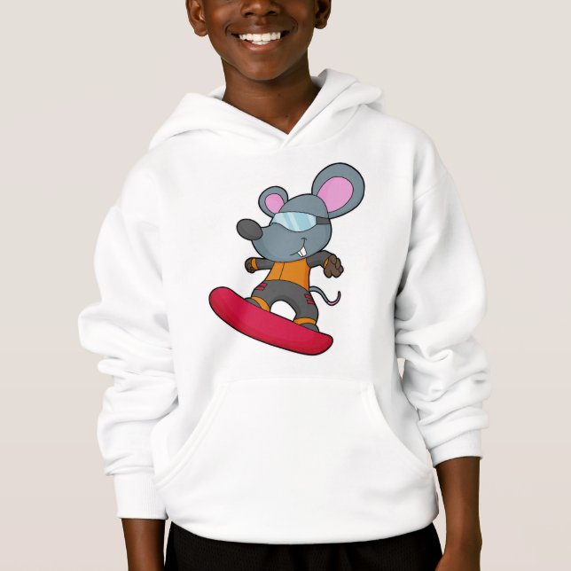 Mouse as Snowboarder (Devant)