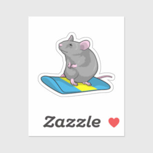 Mouse as Snowboarder with Snowboard