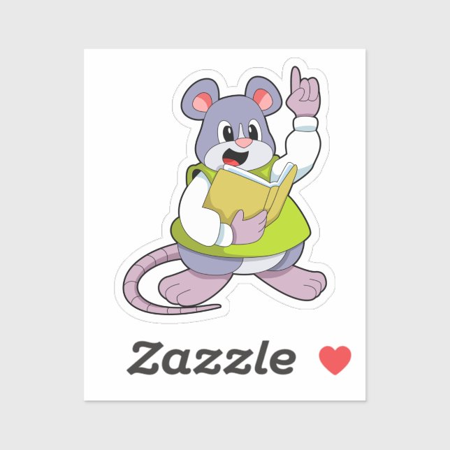 Mouse as Teacher with Book (Sheet)
