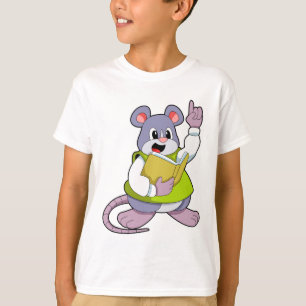 Mouse as Teacher with Book T-Shirt