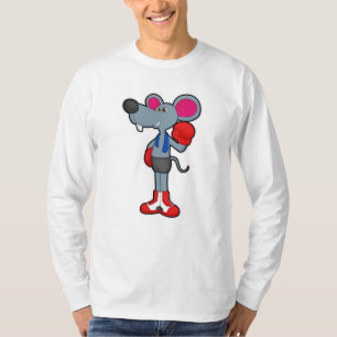 Mouse at Boxing with Boxing gloves T-Shirt