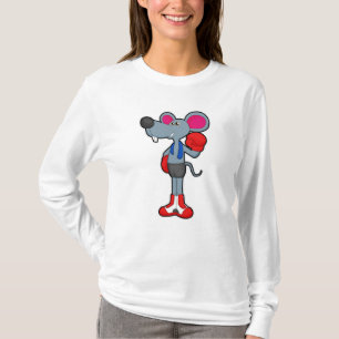Mouse at Boxing with Boxing gloves T-Shirt