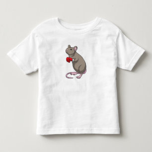 Mouse at Boxing with Boxing gloves Toddler T-shirt