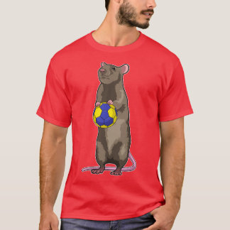 Mouse at Handball Sports T-Shirt