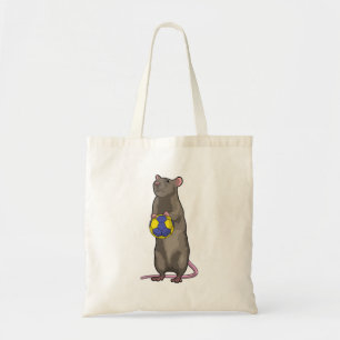 Mouse at Handball Sports Tote Bag