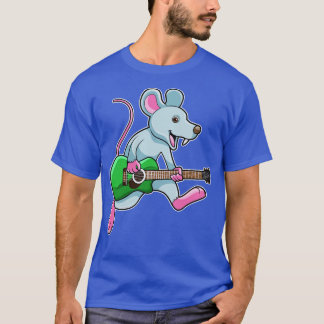 Mouse at Music with Guitar T-Shirt