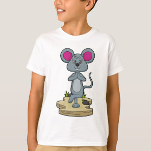 Mouse at Yoga Fitness T-Shirt