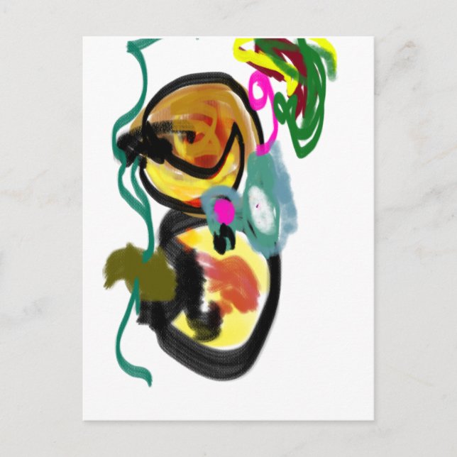 Mouse autumn joy postcard (Front)