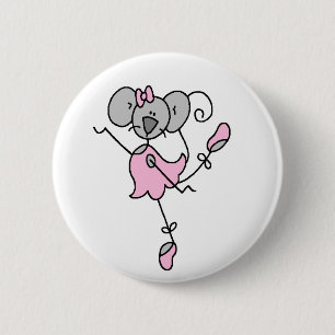 Mouse Ballerina Button