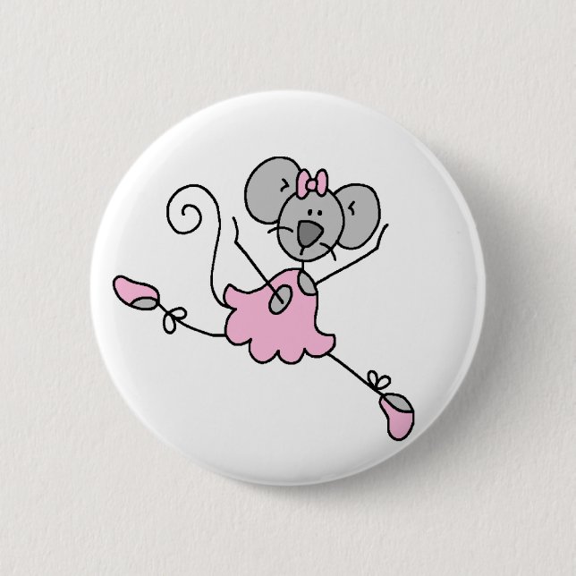 Mouse Ballerina One Button (Front)