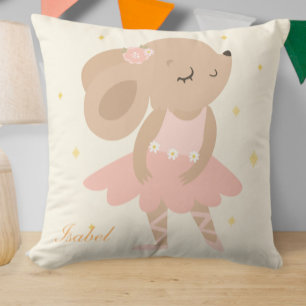 Mouse ballerina pillow, mouse ballerina cushion 