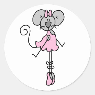 Mouse Ballerina Two Sticker