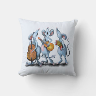 Mouse Band Blue Pillow Fun