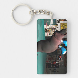 Mouse Beats Hippo KO Keychain