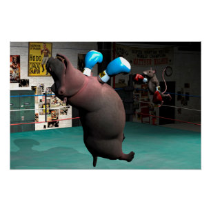 Mouse Beats Hippo KO Poster