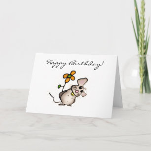 Mouse Birthday Card