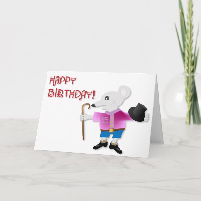 MOUSE BIRTHDAY CARD (Front)