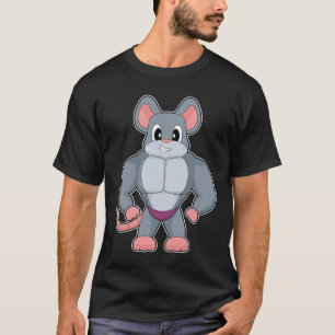 Mouse Bodybuilder Bodybuilding Sports T-Shirt