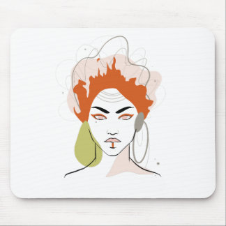 Mouse Carpet "She World" Women's Drawing Mouse Pad