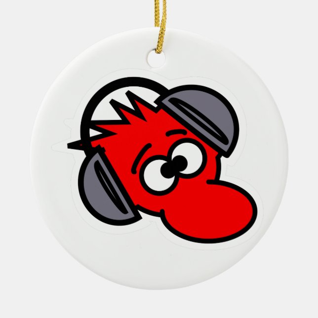 Mouse Ceramic Ornament (Front)