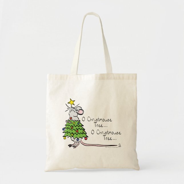 Mouse Christmas Funny Kids Tote Bag (Front)