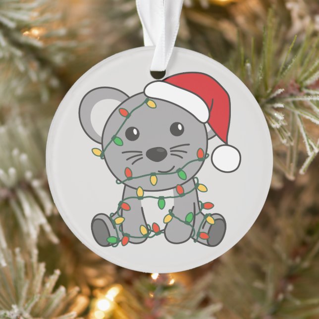 Mouse Christmas Winter Animals Holiday Mice Ornament (Tree)